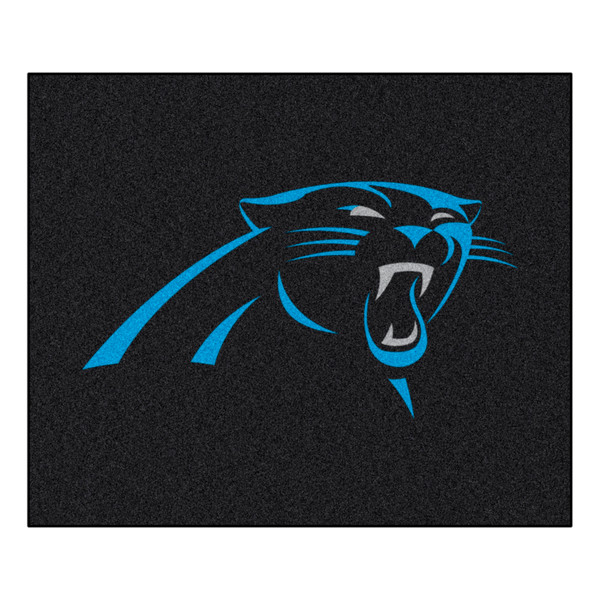 Carolina Panthers Tailgater Mat Panthers Primary Logo Black