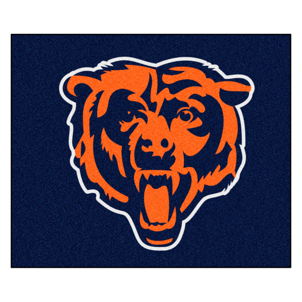 Chicago Bears Tailgater Mat Bear Head Logo Navy