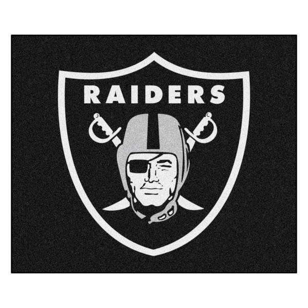 Las Vegas Raiders Tailgater Mat Raiders Primary Logo Black