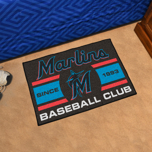 MLB - Miami Marlins Uniform Starter Mat 19"x30"