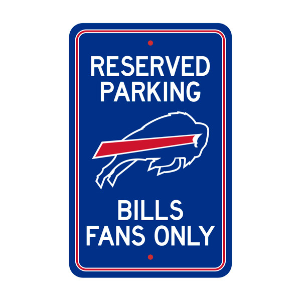 Buffalo Bills Parking Sign Buffalo Primary Logo Blue
