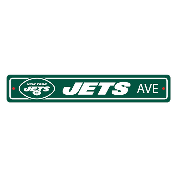 New York Jets Street Sign Oval Jets Primary Logo Green