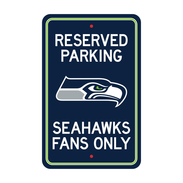 Seattle Seahawks Parking Sign Seahawk Primary Logo Navy