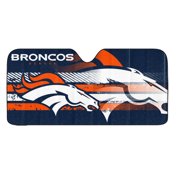 Denver Broncos Auto Shade Primary Logo, Alternate Logo and Wordmark Navy