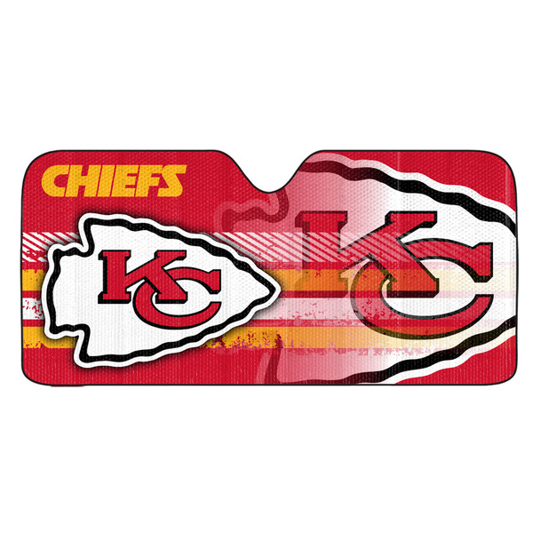 Kansas City Chiefs Auto Shade Primary Logo, Alternate Logo and Wordmark Red