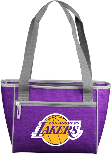 Los Angeles Lakers Crosshatch 16 Can Cooler Tote