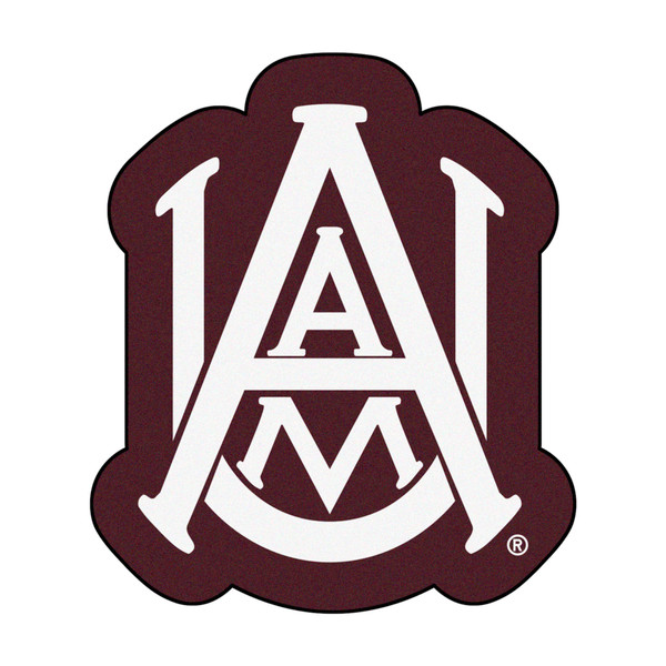 Alabama Agricultural & Mechanical University - Alabama A&M Bulldogs Mascot Mat A A&M U Primary Logo Maroon