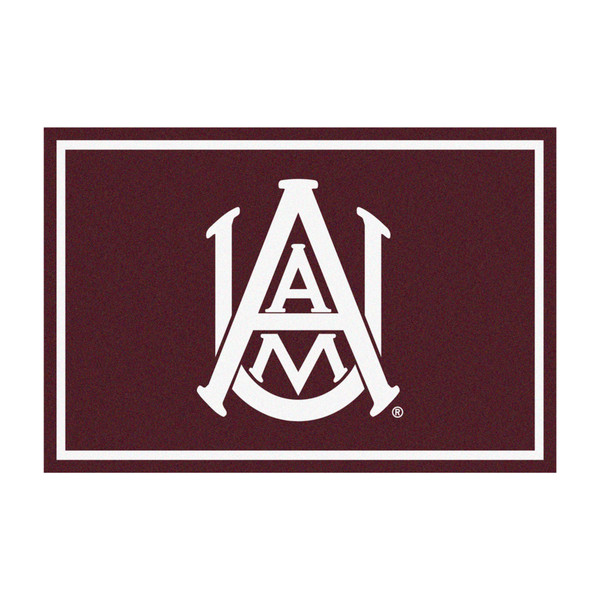 Alabama Agricultural & Mechanical University - Alabama A&M Bulldogs 5x8 Rug A A&M U Primary Logo Maroon