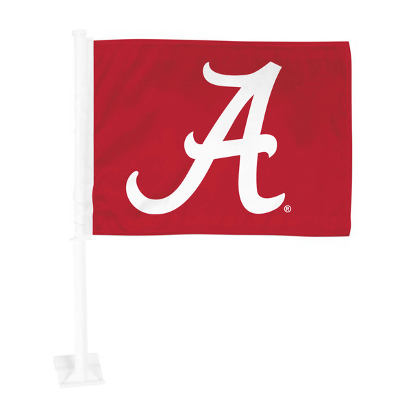 University of Alabama - Alabama Crimson Tide Car Flag A Primary Logo Red