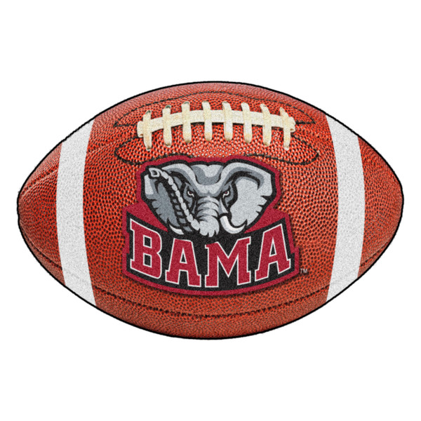 University of Alabama - Alabama Crimson Tide Football Mat A Primary Logo Brown