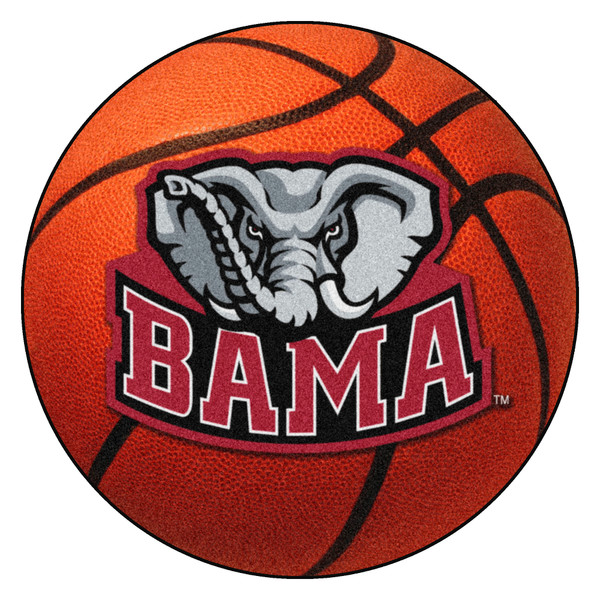 University of Alabama - Alabama Crimson Tide Basketball Mat A Primary Logo Orange