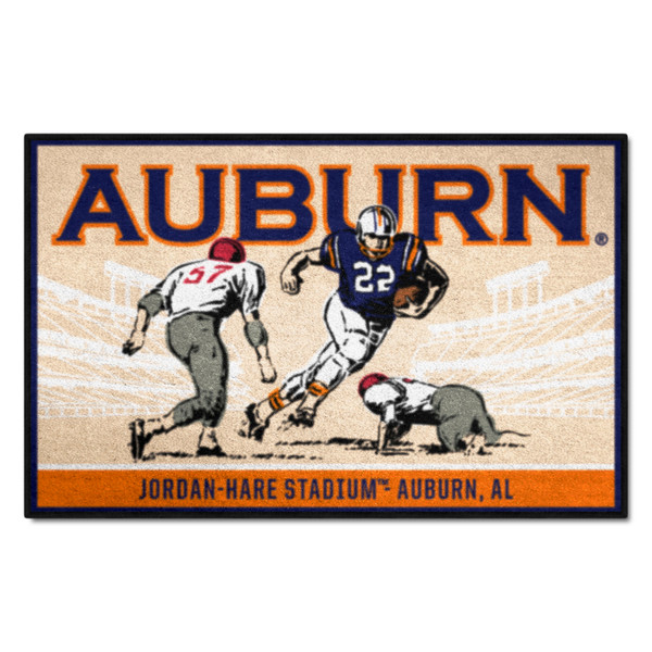 Auburn University - Auburn Tigers Starter Mat - Ticket Auburn Wordmark Tan