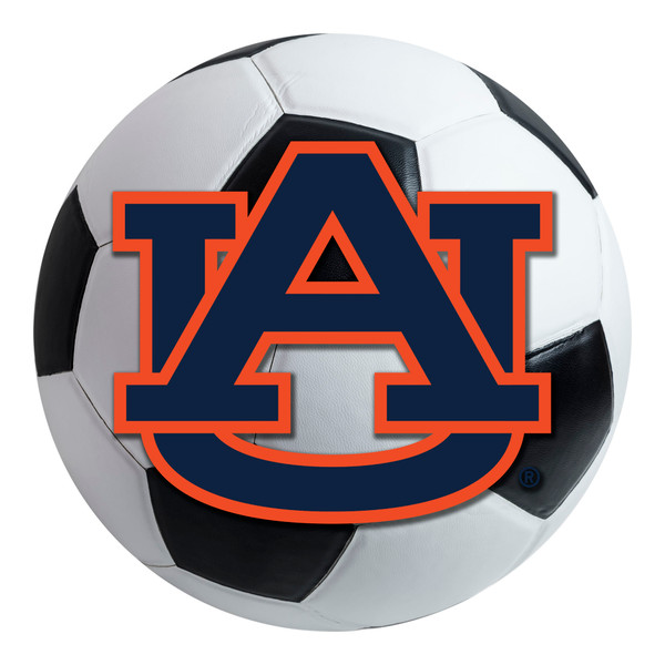 Auburn University - Auburn Tigers Soccer Ball Mat AU Primary Logo White