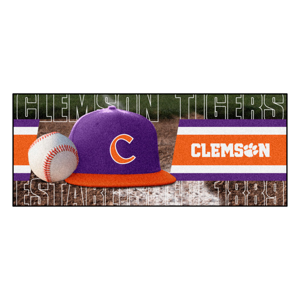 Clemson University - Clemson Tigers Baseball Runner C Alternate Logo Purple