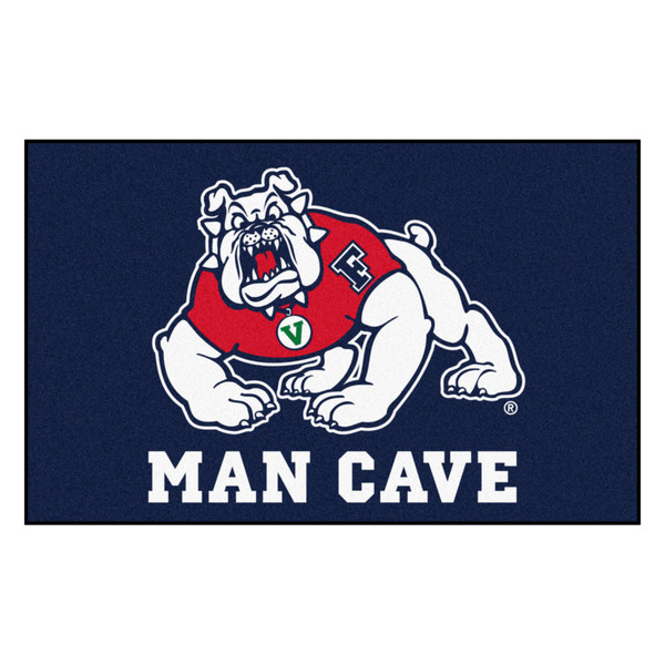 Fresno State - Fresno State Bulldogs Man Cave UltiMat 4-Paw Bulldog Primary Logo Navy