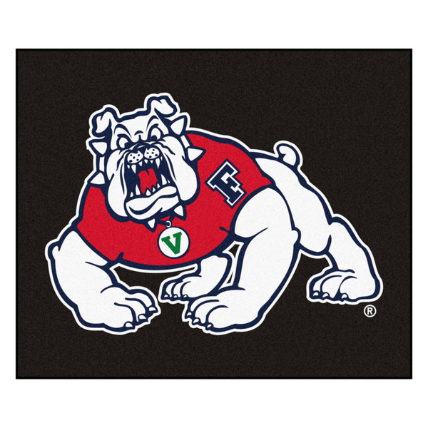 Fresno State - Fresno State Bulldogs Tailgater Mat 4-Paw Bulldog Primary Logo Black