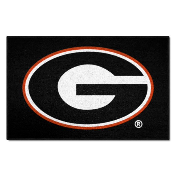 University of Georgia - Georgia Bulldogs Starter Mat G Primary Logo Black