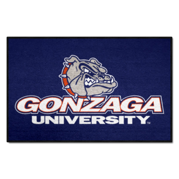 Gonzaga University - Gonzaga Bulldogs Starter Mat Bulldog with Wordmark Primary Logo Red