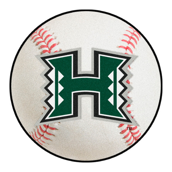 University of Hawaii - Hawaii Rainbows Baseball Mat H Primary Logo Green