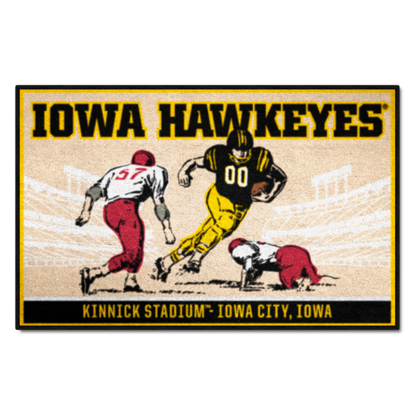 University of Iowa - Iowa Hawkeyes Starter Mat - Ticket Iowa Wordmark Tan