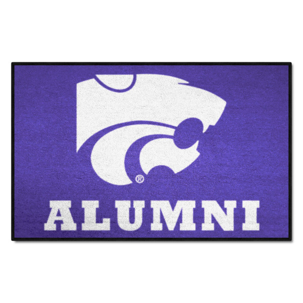 Kansas State University - Kansas State Wildcats Starter Mat - Alumni Powercat Primary Logo Purple