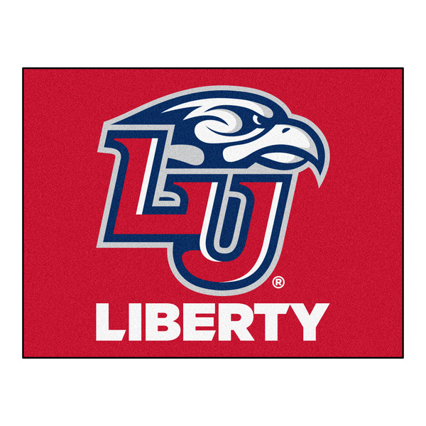 Liberty University - Liberty Flames All-Star Mat "LU & Sparky" Logo & Wordmark Red