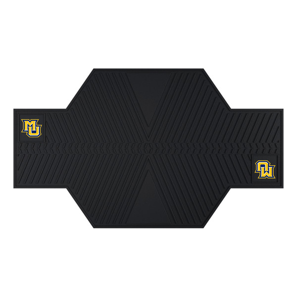 Marquette University - Marquette Golden Eagles Motorcycle Mat "MU" Logo Black