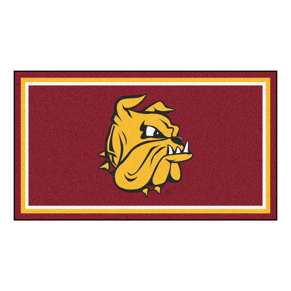 University of Minnesota-Duluth - Minnesota-Duluth Bulldogs 3x5 Rug "Champ the Bulldog" Logo Red