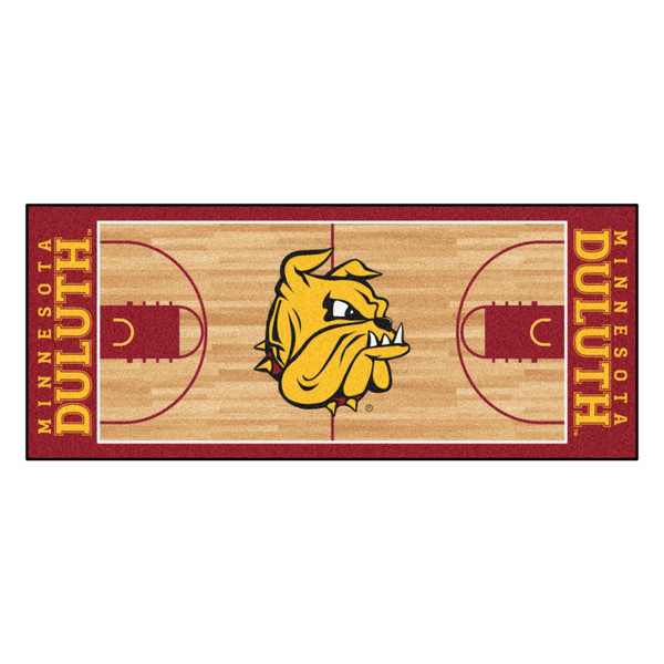 University of Minnesota-Duluth - Minnesota-Duluth Bulldogs NCAA Basketball Runner "Champ the Bulldog" Logo Orange