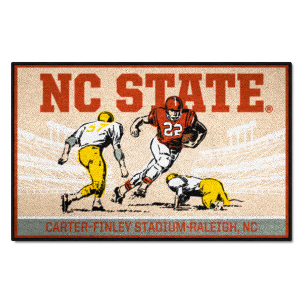 North Carolina State University - NC State Wolfpack Starter Mat - Ticket NC State Wordmark Tan