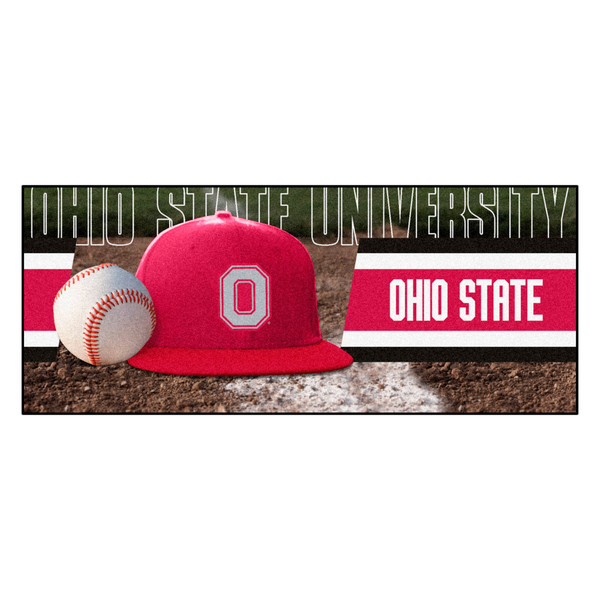 Ohio State University - Ohio State Buckeyes Baseball Runner O Alternate Logo Red