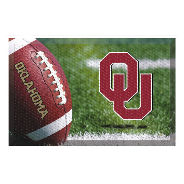 University of Oklahoma - Oklahoma Sooners Scraper Mat OU Primary Logo Photo