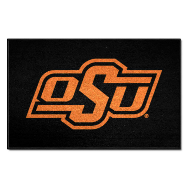 Oklahoma State University - Oklahoma State Cowboys Starter Mat OSU Primary Logo Black
