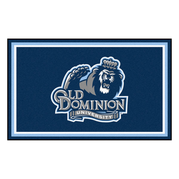 Old Dominion University - Old Dominion Monarchs 4x6 Rug "Lion & Wordmark" Logo Navy