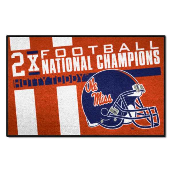 University of Mississippi - Ole Miss Rebels Dynasty Starter Mat "Ole Miss" Script Logo Navy