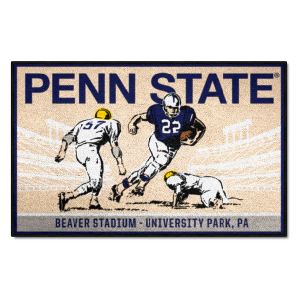 Pennsylvania State University - Penn State Nittany Lions Starter Mat - Ticket Penn State Wordmark Tan