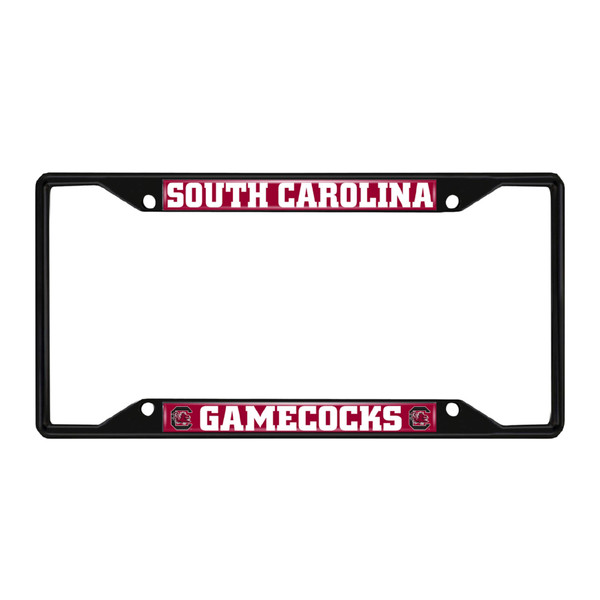 University of South Carolina - South Carolina Gamecocks License Plate Frame - Black Gamecock G Primary Logo Black