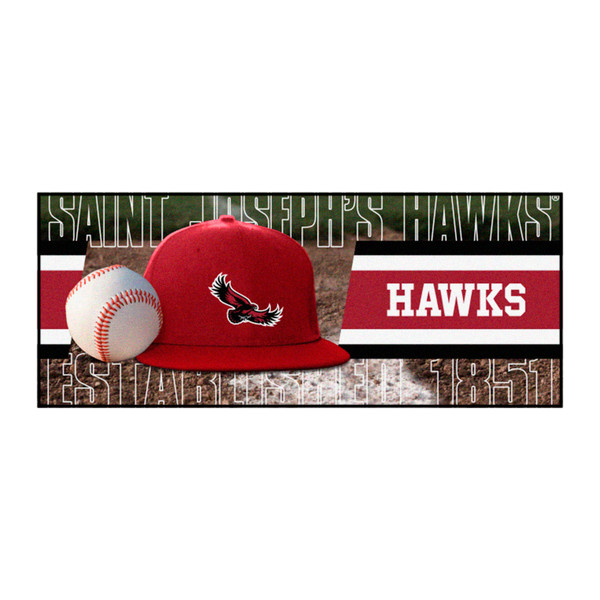 St. Joseph's University - St. Joseph's Red Storm Baseball Runner Hawk Primary Logo Red