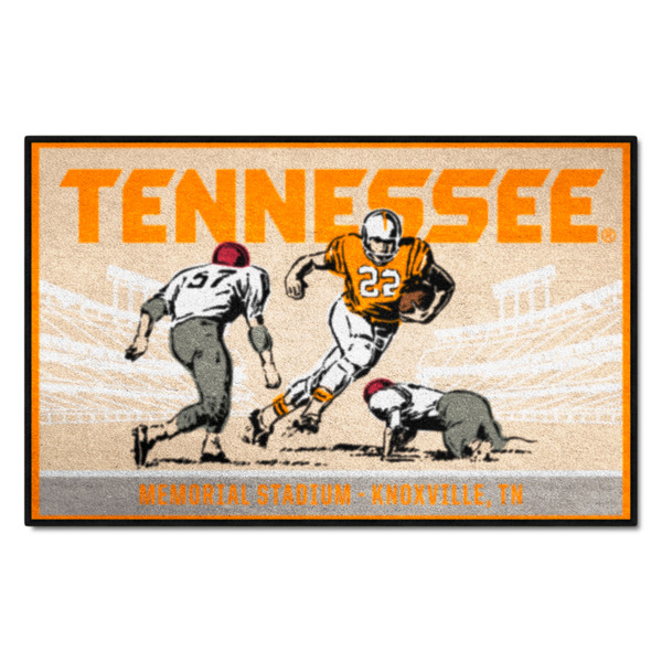 University of Tennessee - Tennessee Volunteers Starter Mat - Ticket Tennessee Wordmark Tan