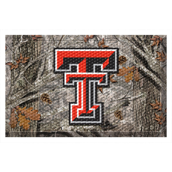 Texas Tech University - Texas Tech Red Raiders Scraper Mat Double T Primary Logo Camo
