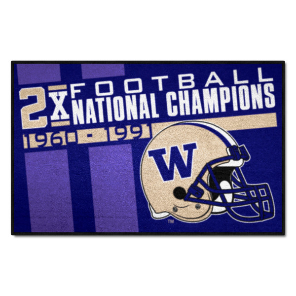 University of Washington - Washington Huskies Dynasty Starter Mat W Primary Logo Purple
