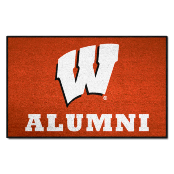 University of Wisconsin - Wisconsin Badgers Starter Mat - Alumni W Primary Logo Red