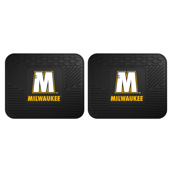 University of Wisconsin-Milwaukee - Wisconsin-Milwaukee Panthers 2 Utility Mats "M" Logo and Milwaukee wordmark Black