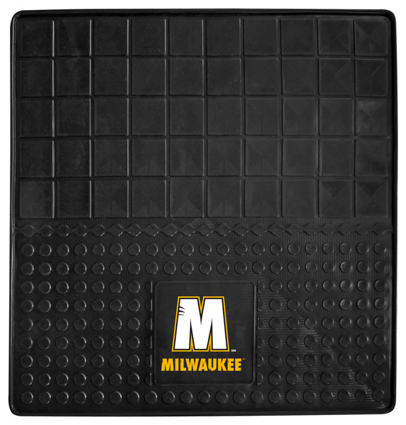 University of Wisconsin-Milwaukee - Wisconsin-Milwaukee Panthers Heavy Duty Vinyl Cargo Mat "M" Logo and Milwaukee wordmark Black