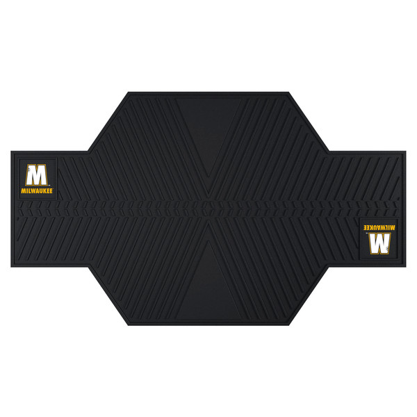 University of Wisconsin-Milwaukee - Wisconsin-Milwaukee Panthers Motorcycle Mat "M" Logo and Milwaukee wordmark Black
