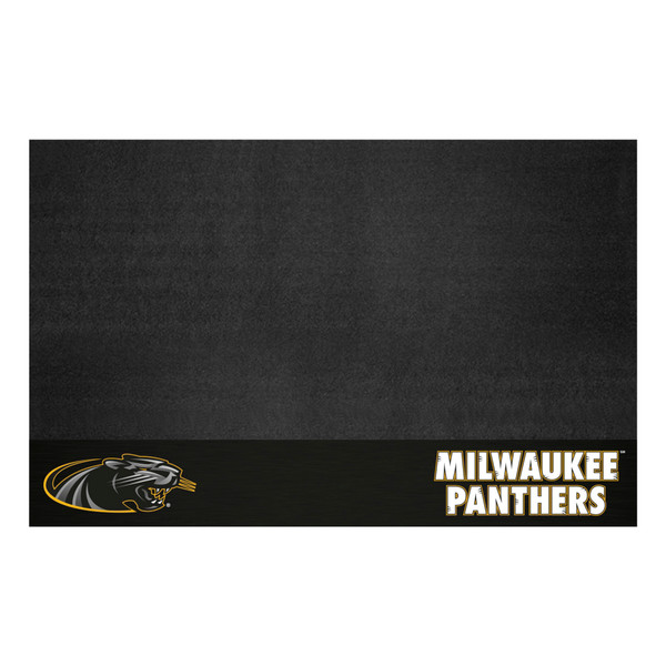 University of Wisconsin-Milwaukee - Wisconsin-Milwaukee Panthers Grill Mat "M" Logo and Milwaukee wordmark Black