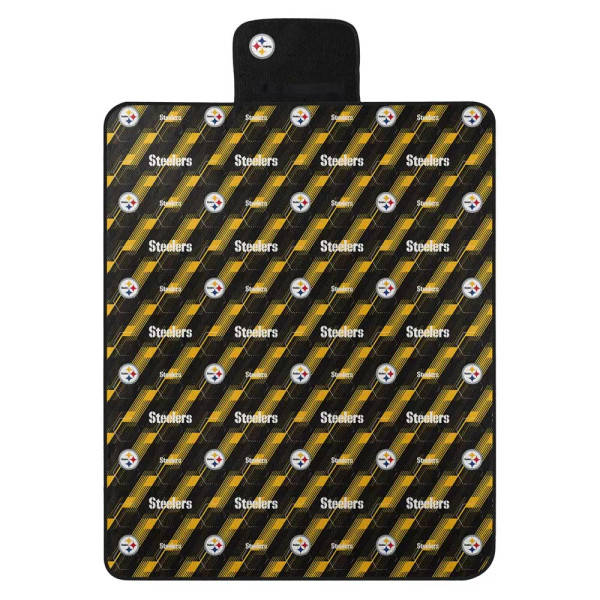 NFL Pittsburgh Steelers Hexagon Stripe Picnic Blanket