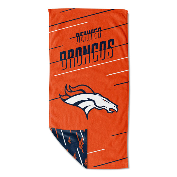 Denver Broncos Splitter Beach Towel with Mesh Bag