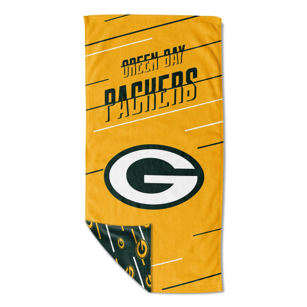 Green Bay Packers Splitter Beach Towel with Mesh Bag