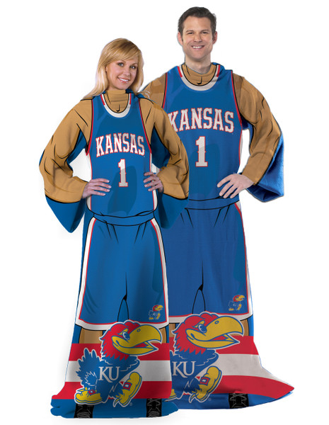 Kansas Jayhawks Blanket 48x71 Comfy Throw Player Design